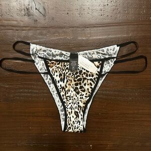 Victoria's Secret Satin Leopard Print Panties